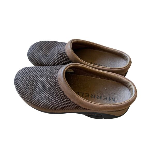 Merrell Encore Breeze Mocha slides brown lightweight sz 6 slip on clog hiking - Picture 3 of 6